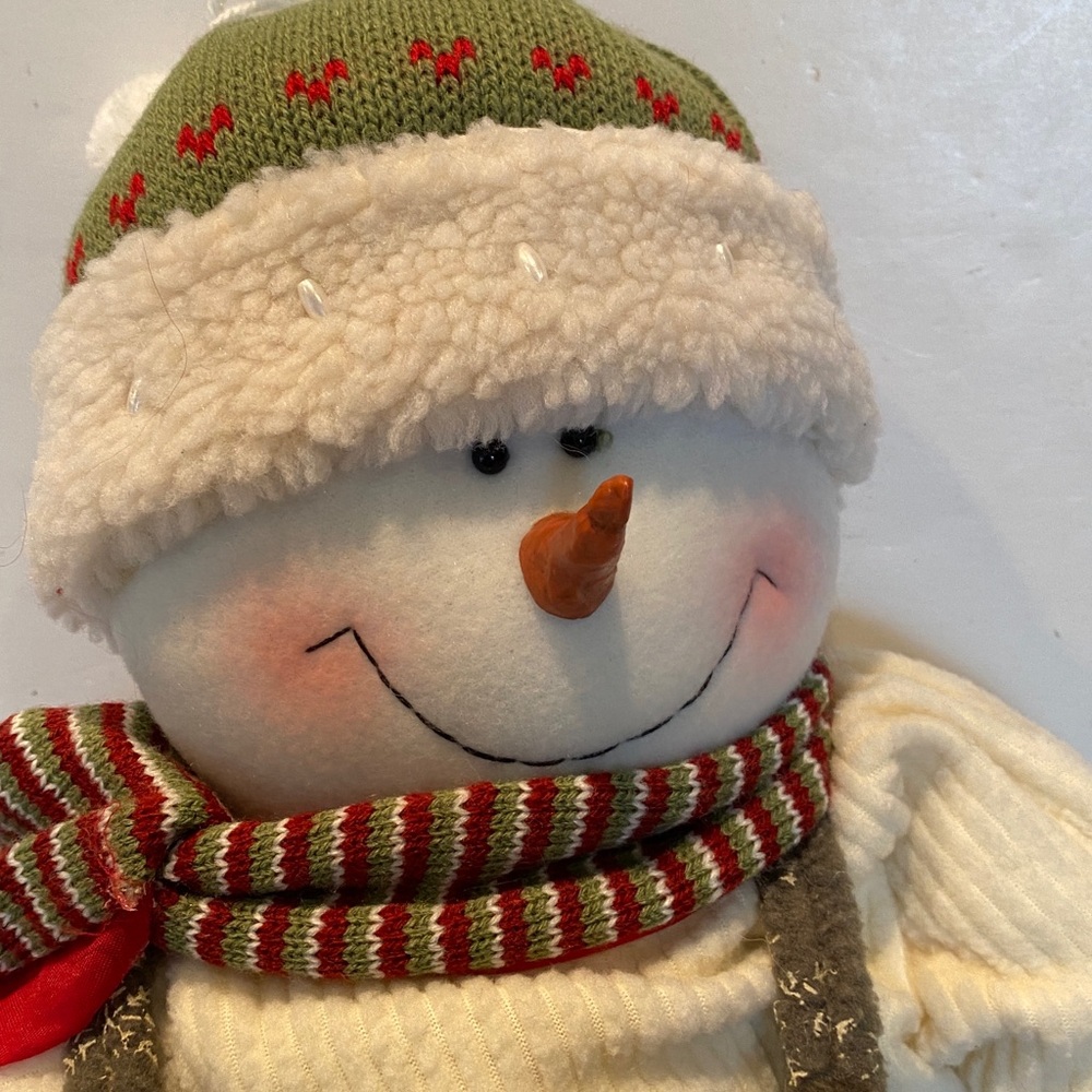 Oversized Stuffed & Dressed Snowman - Picture 2 of 5